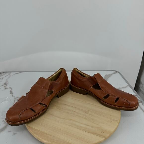 Sandro Moscoloni Vineyard Men\'s Leather Fisherman Shoes Sandals Sz 10.5 D Preppy main image 7